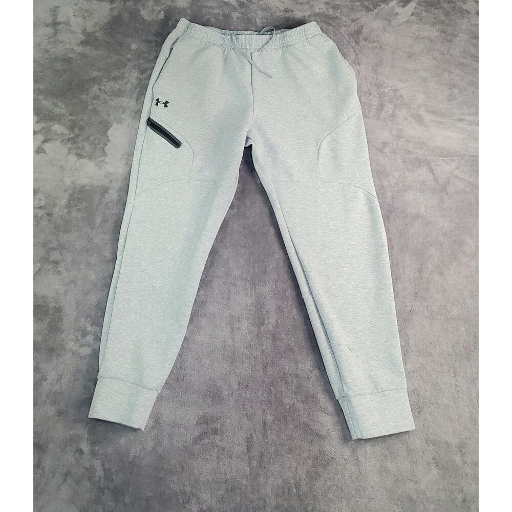 Under Armour Men’s Sz XL Icon Fleece Cargo Pants 1380376 Pre-Owned Gray Joggers
